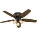 52 in. Indoor Low Ceiling Fan and Light, Bronze Ceiling Fan, Hugger Ceiling Fan with Light-5-ErisView