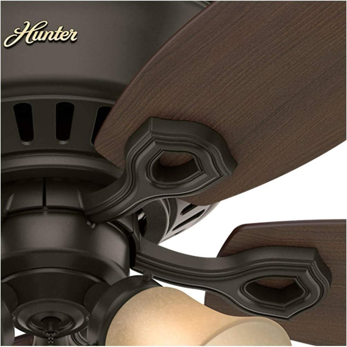 52 in. Indoor Low Ceiling Fan and Light, Bronze Ceiling Fan, Hugger Ceiling Fan with Light-8-ErisView