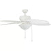 52 in. Indoor Outdoor Ceiling Fan with Lights, White Tropical Ceiling Fan with Pull Chain Control for Living Room Patio Porch-ErisView