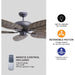 52 in. Indoor Outdoor Ceiling Fans, Bronze Ceiling Fan, Warehouse Ceiling Fans-4-ErisView