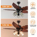 52 in. Indoor Outdoor Tropical Remote Control Fan, Palm Leaf Ceiling Fan for Living Room Bedroom Kitchen -7-ErisView