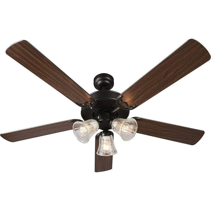 52 in. Indoor Remote Ceiling Fan with Light, Reversible Blade Ceiling Fan for Living Room Dining Room Bedroom Basement Kitchen-3-ErisView