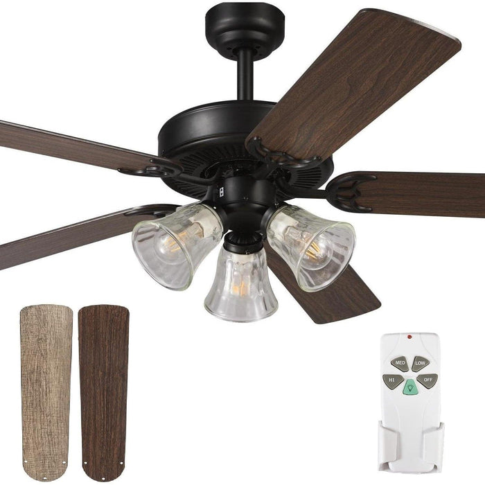 52 in. Indoor Remote Ceiling Fan with Light, Reversible Blade Ceiling Fan for Living Room Dining Room Bedroom Basement Kitchen-4-ErisView