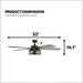 52 in. Industrial Looking Ceiling Fan, Indoor LED Ceiling Fan with Light Remote Control, Matte Black Reversible Ceiling Fan-8-ErisView