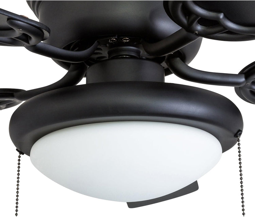 52 in. Matte Black Ceiling Fan with Bowl Light Kit, Home Ceiling Fan-11-ErisView