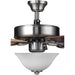 52 in. Modern 5 Blade Ceiling Fan with White Head Light Kit, Pull Chain-13-ErisView