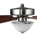 52 in. Modern 5 Blade Ceiling Fan with White Head Light Kit, Pull Chain-18-ErisView