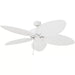 52 in. Outdoor Ceiling Fan with Light for Patio Porch, White Tropical Ceiling Fan with Pull Chain Control-ErisView