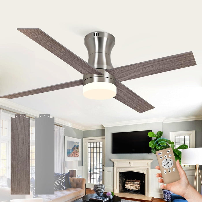 52 in. Remote Control Ceiling Fans, Outdoor Ceiling Fans with Light, Bedroom Ceiling Fans -1-ErisView