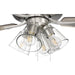 52 in. Reversible Brushed Nickel Ceiling Fan, Walnut Wood Ceiling Fan-11-ErisView