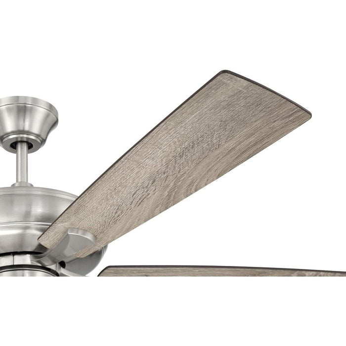 52 in. Reversible Brushed Nickel Ceiling Fan, Walnut Wood Ceiling Fan-7-ErisView