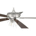 52 in. Reversible Brushed Nickel Ceiling Fan, Walnut Wood Ceiling Fan-8-ErisView