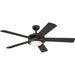 52 in. Transitional Dimmable LED Ceiling Fan with Light, Mid Century Modern Ceiling Fan-1-ErisView