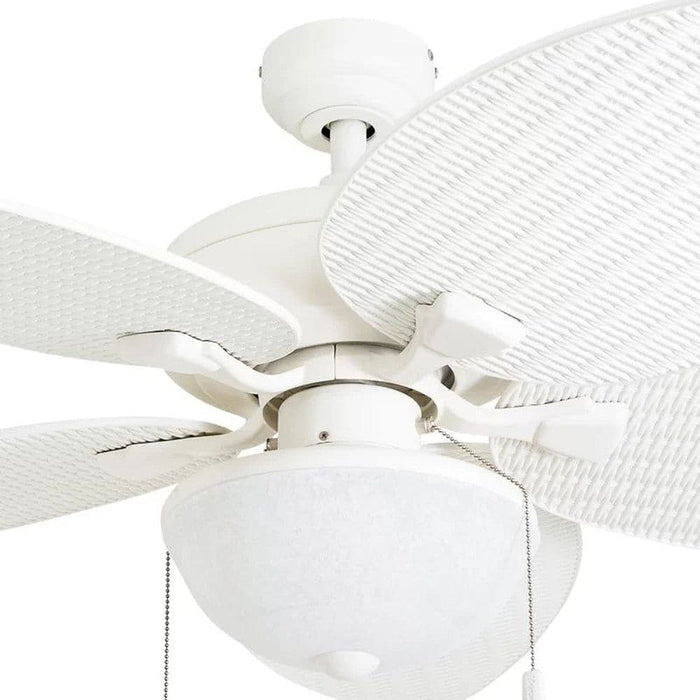 52 in. Tropical Indoor Outdoor Ceiling Fan with Light Pull Chain Control, 5-Blade Outdoor LED Ceiling Fan for Porch Patio-ErisView