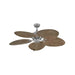 52 in. Tropical Indoor Outdoor Ceiling Fan with No Light, 5-Blade Coastal Ceiling Fan for Living Room Patio Porch-ErisView