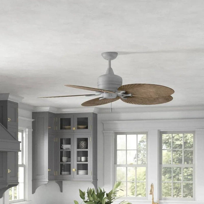 52 in. Tropical Indoor Outdoor Ceiling Fan with No Light, 5-Blade Coastal Ceiling Fan for Living Room Patio Porch-Graphite-ErisView