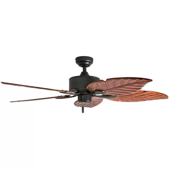 52 in. Tropical Ceiling Fan without Light for Bedroom, 5-Blade Coastal Ceiling Fan with Pull Chain Control for Porch-ErisView