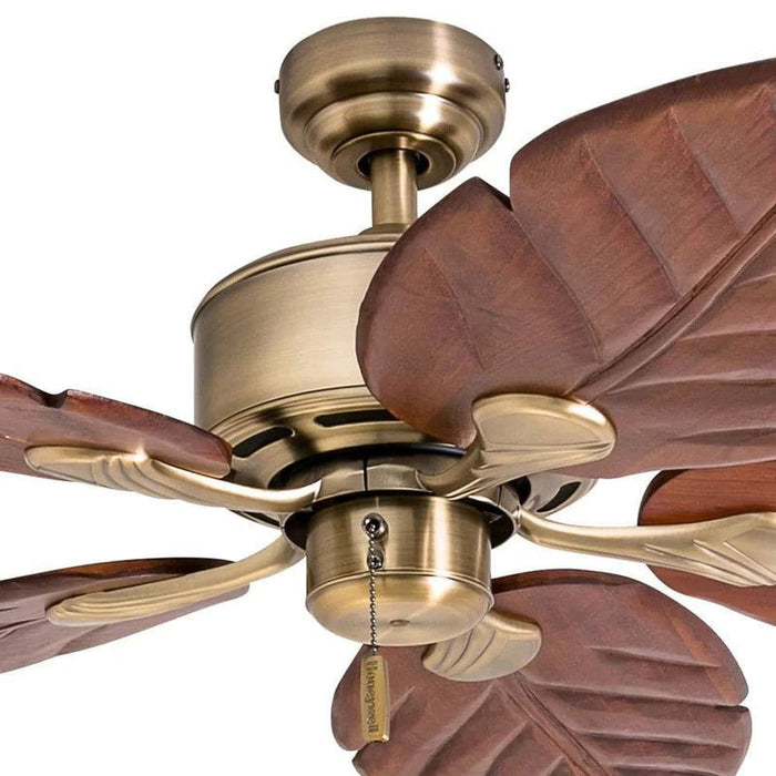 52 in. Tropical Ceiling Fan without Light for Bedroom, 5-Blade Coastal Ceiling Fan with Pull Chain Control for Porch-ErisView