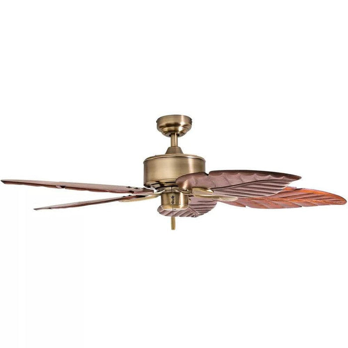 52 in. Tropical Ceiling Fan without Light for Bedroom, 5-Blade Coastal Ceiling Fan with Pull Chain Control for Porch-ErisView