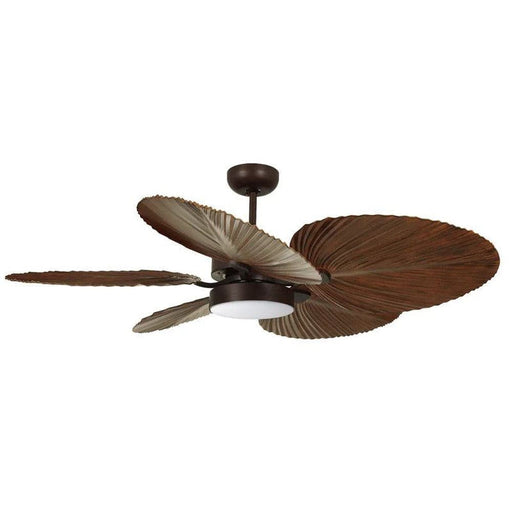 52 in. Tropical Low Profile Ceiling Fan with Light Kit Remote Control, Downrod Mount Ceiling Fan for Kitchen Dining Room Bathroom Living Room Bedroom-Bronze-ErisView