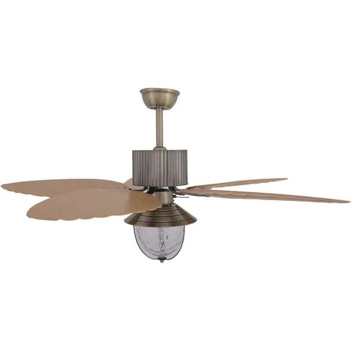 52 in. Tropical Modern Ceiling Fan with Glass Shade and Remote Control, Farmhouse Ceiling Fan with LED Light Kits for Living Room Dining Room Bedroom-ErisView