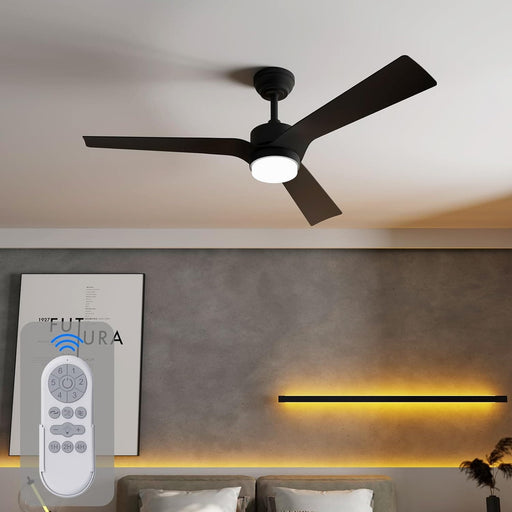 52 in. Unique Ceiling Fans with Lights and Remote Control, Indoor Ceiling Fans for Bedroom Living Room, Outdoor Fan for Patio-1-ErisView