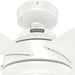 52 in. White Ceiling Fan with LED Light Kit and Remote, Metal Ceiling Fans-12-ErisView