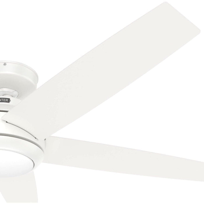 52 in. White Ceiling Fan with LED Light Kit and Remote, Metal Ceiling Fans-13-ErisView