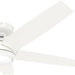 52 in. White Ceiling Fan with LED Light Kit and Remote, Metal Ceiling Fans-13-ErisView