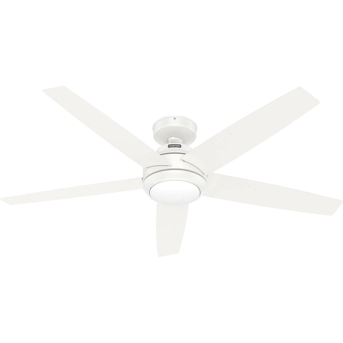 52 in. White Ceiling Fan with LED Light Kit and Remote, Metal Ceiling Fans-1-ErisView