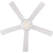 52 in. White Indoor Ceiling Fan with Light,  Modern Ceiling Fan with Light-4-ErisView