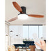 52 in. Wood Ceiling Fan with Light and Remote Control, Reversible LED Ceiling Fan for Living Room Patio-1-ErisView