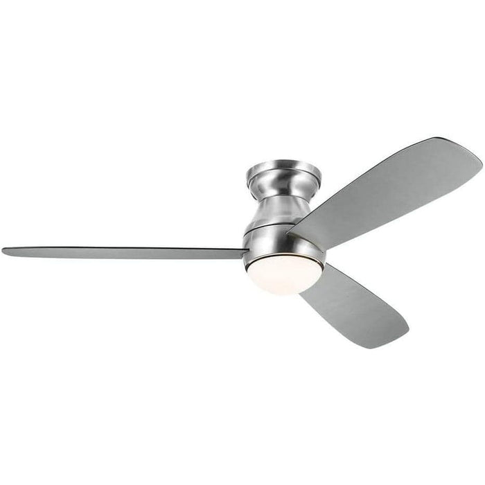 54 in. Bead LED Indoor Ceiling Fan, Brushed Stainless Steel Ceiling Fans with Light and Remote Control-3-ErisView