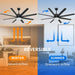 60 in. Ceiling Fan with Light and Remote, Modern Quiet Ceiling Fans for Bedroom Living Room, Outdoor Fan for Patio-4-ErisView