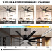 60 in. Modern Ceiling Fan with Light for Bedroom Living Room, Outdoor Ceiling Fans for Patio Porch, 8 Blades Reversible Quiet Ceiling Fans-3-ErisView