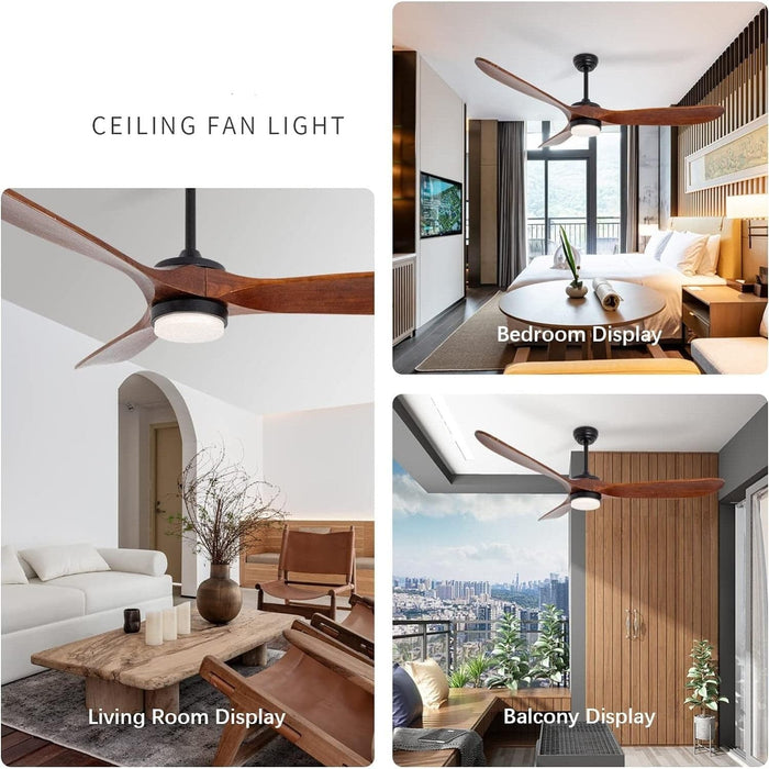 60 in. Outdoor Ceiling Fans with Light and Remote Control, Farmhouse LED Dimmable Indoor Ceiling Fans-7-ErisView