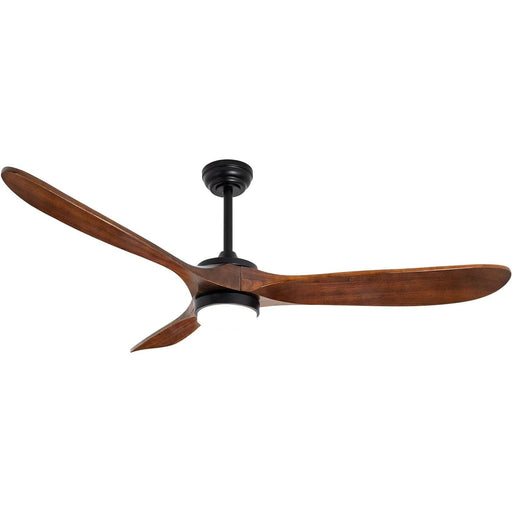 60 in. Outdoor Ceiling Fans with Light and Remote Control, Farmhouse LED Dimmable Indoor Ceiling Fans-1-ErisView