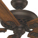 60 in. Walnut Brushed Ceiling Fan and Wall Control, Home Ceiling Fan-5-ErisView