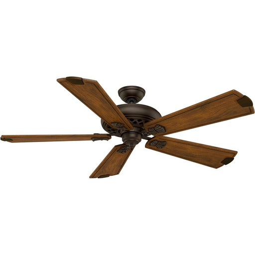 60 in. Walnut Brushed Ceiling Fan and Wall Control, Home Ceiling Fan-1-ErisView