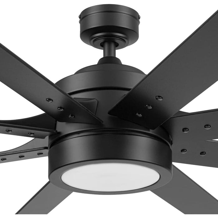 62 in. Black Modern Indoor Ceiling Fan with Lights and Remote, Reversible Ceiling Fan Summer Winter-12-ErisView