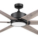 62 in. Matte Black Ceiling Fan with LED Light and Remote Control-11-ErisView