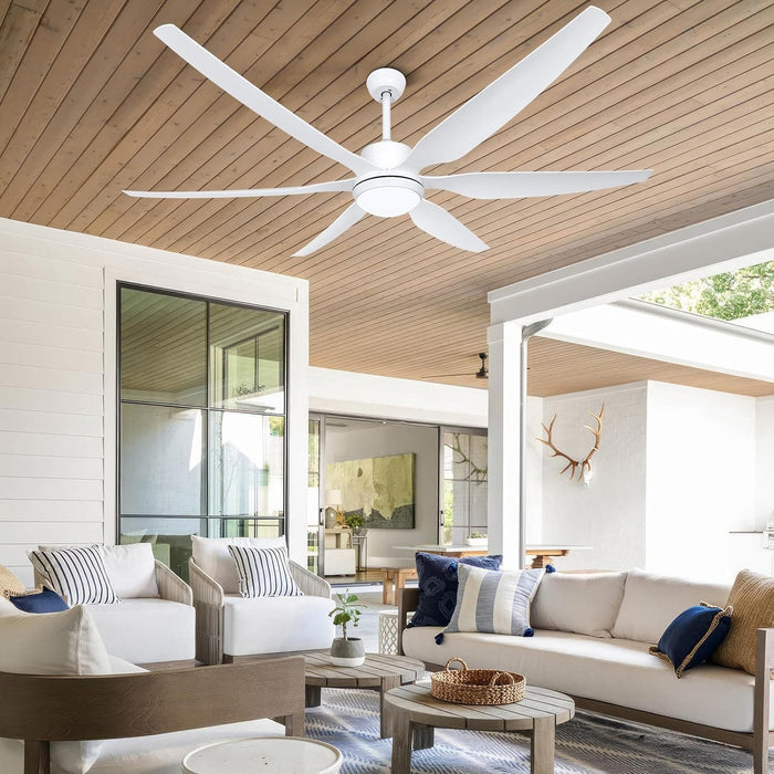 66 in. Large Remote Control Ceiling Fan and Light, Modern Ceiling Fan for Patio Porch Warehouse Garage, Indoor Ceilig Fan for Living Room Bedroom-7-ErisView