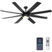 70 in. Indoor Outdoor Large Ceiling Fans with Remote Control, Reversible Dimmable Modern Industrial Ceiling Fans for Living Room Patio-1-ErisView