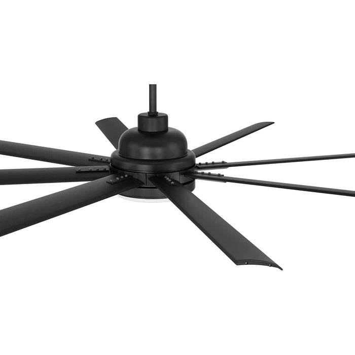 72 in. Flat Black Outdoor Ceiling Fan with LED Light and Remote, Smart Wi-Fi Ceiling Fan with Voice Activation, Works with Smart Home Devices-4-ErisView