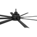 72 in. Flat Black Outdoor Ceiling Fan with LED Light and Remote, Smart Wi-Fi Ceiling Fan with Voice Activation, Works with Smart Home Devices-4-ErisView