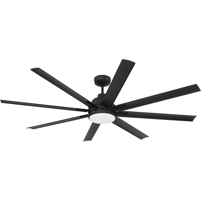 72 in. Flat Black Outdoor Ceiling Fan with LED Light and Remote, Smart Wi-Fi Ceiling Fan with Voice Activation, Works with Smart Home Devices-8-ErisView