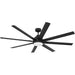 72 in. Flat Black Outdoor Ceiling Fan with LED Light and Remote, Smart Wi-Fi Ceiling Fan with Voice Activation, Works with Smart Home Devices-8-ErisView