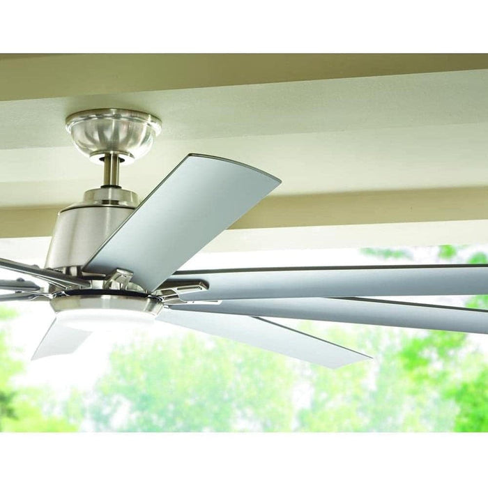 72 in. Large Ceiling Fans, LED Indoor Outdoor Ceiling Fans, Brushed Nickel Ceiling Fan, Cathedral Ceiling Fan-3-ErisView