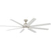 72 in. Large Ceiling Fans, LED Indoor Outdoor Ceiling Fans, Brushed Nickel Ceiling Fan, Cathedral Ceiling Fan-8-ErisView