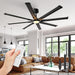 72 in. Remote Control Ceiling Fan and Light, Indoor Outdoor Large Ceiling Fan for Living Room Patio Kitchen, Industrial Reversible Aluminum Ceiling Fan-1-ErisView